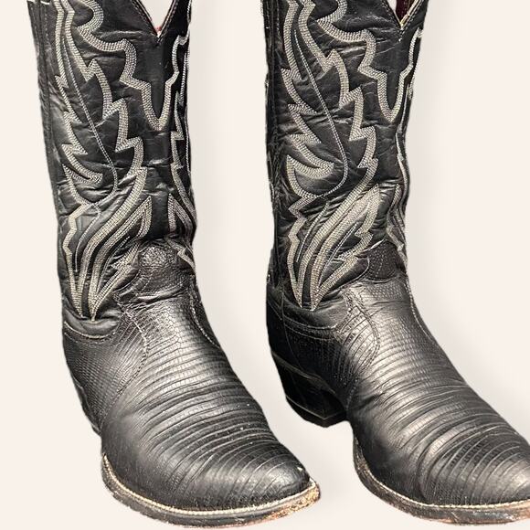 Black Justin Boots Men’s Size 7 | Stamped Imperfect - Picture 4 of 6